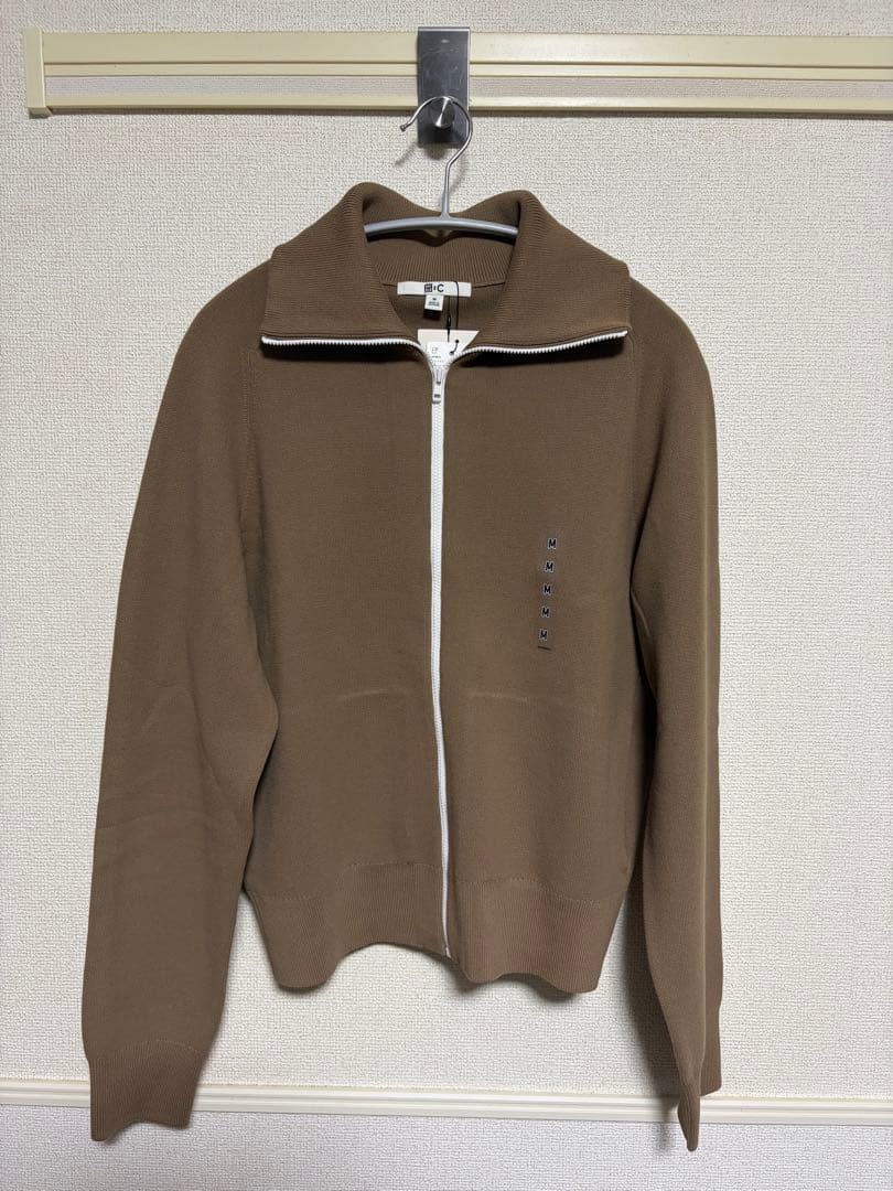 UNIQLO : C ミラノリブフルジップカーディガン BEIGE M