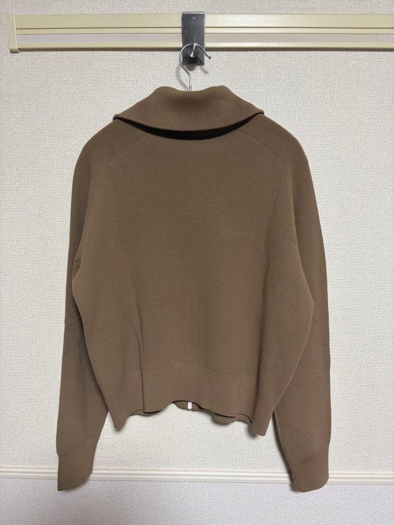 UNIQLO : C ミラノリブフルジップカーディガン BEIGE M