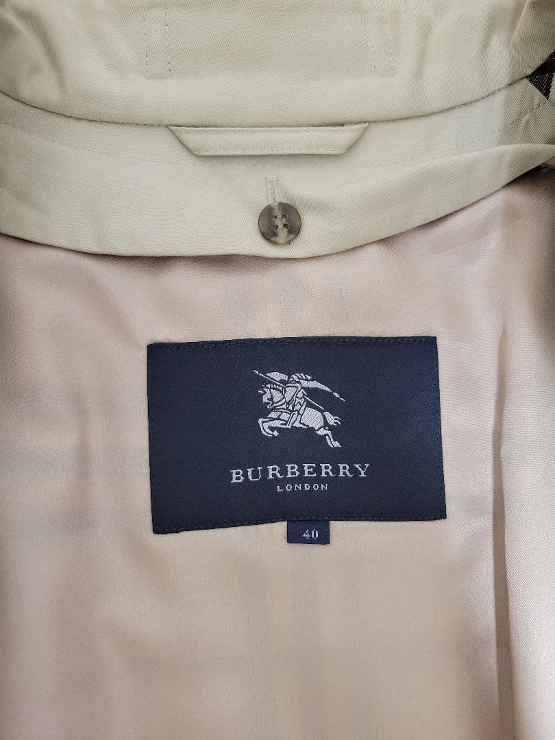 【値引交渉可能】BURBERRY ライナー付トレンチコート size40