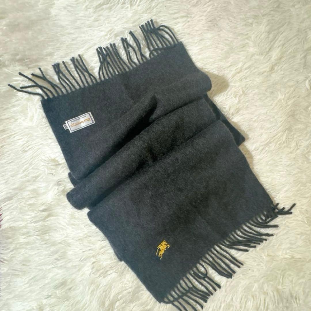 カシミヤ100% ✨美品✨ Burberrys バーバリー マフラー ホースロゴ