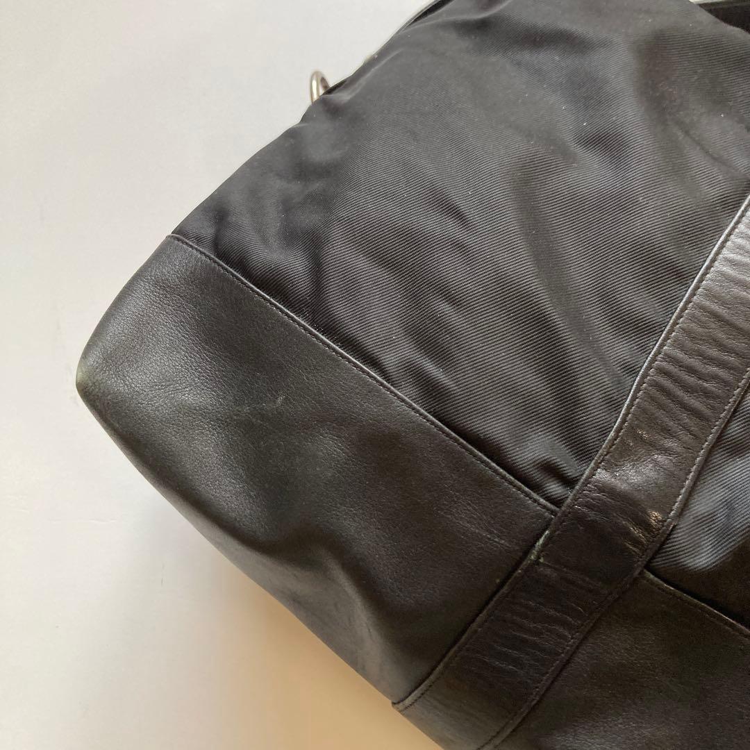 バッグ OLD COACH nylon leather BOSTON BAG