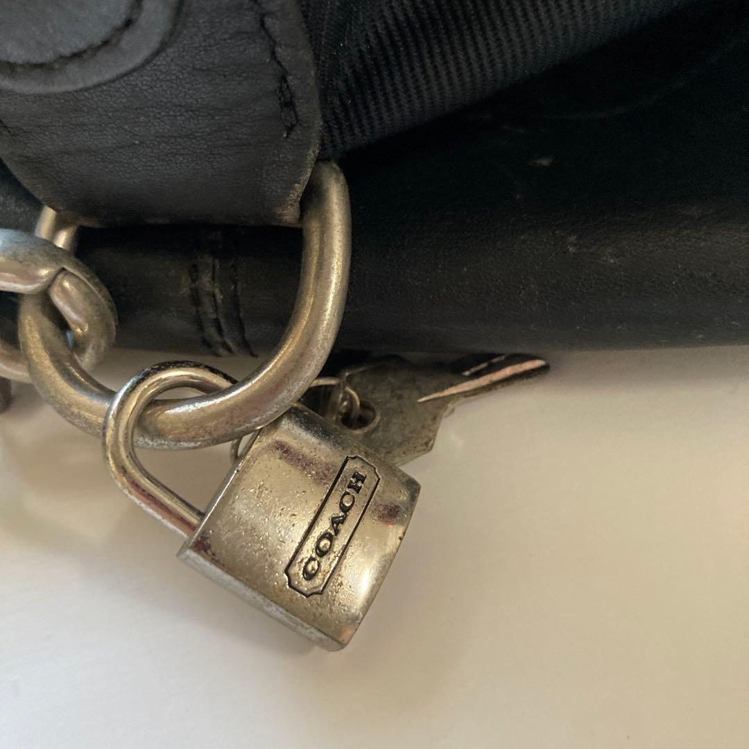 バッグ OLD COACH nylon leather BOSTON BAG