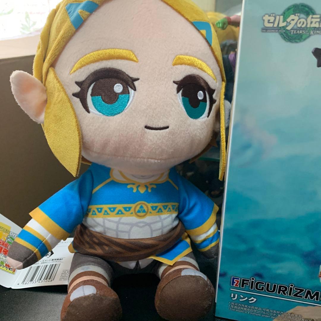 ゼルダの伝説 figlizmα フィギュア リンク　 ゼルダ　リンクぬいぐるみ