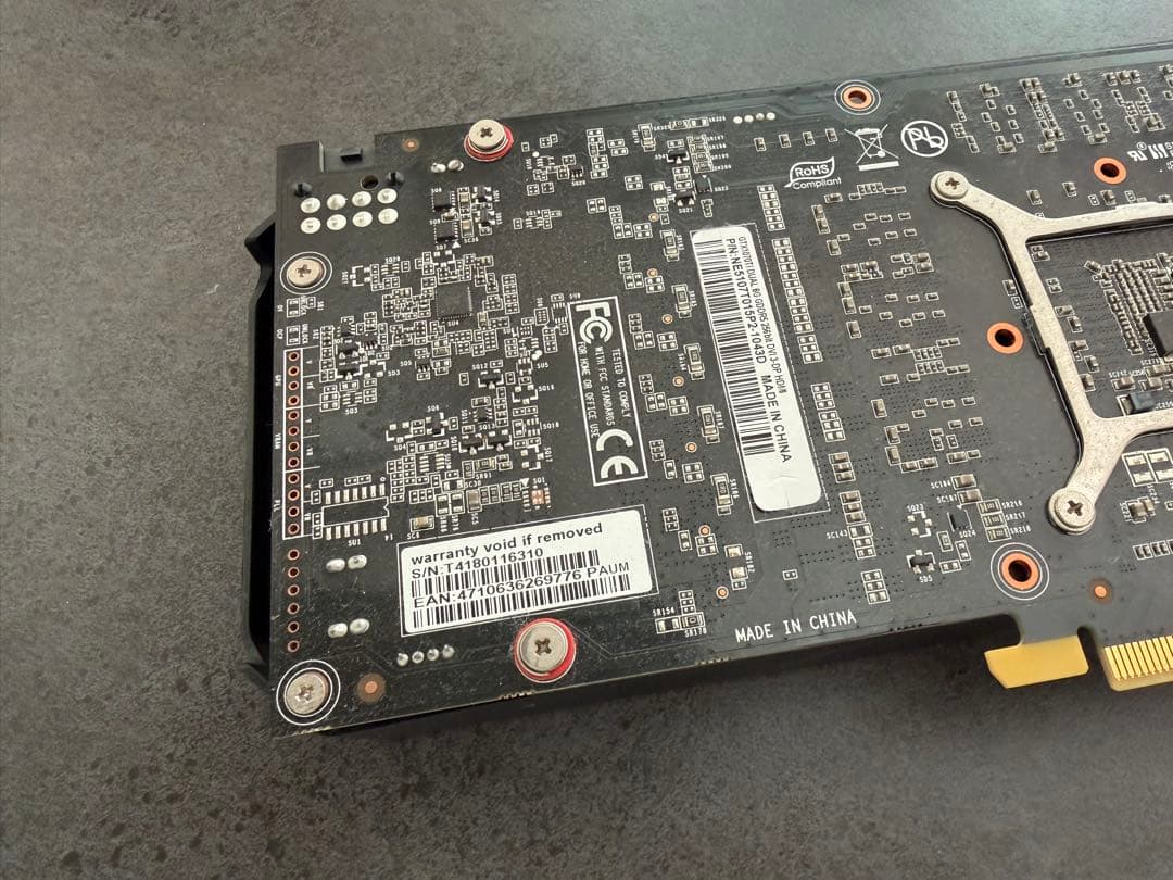 グラフィックボード GeForce GTX1070 Ti DUAL 8G 訳あり
