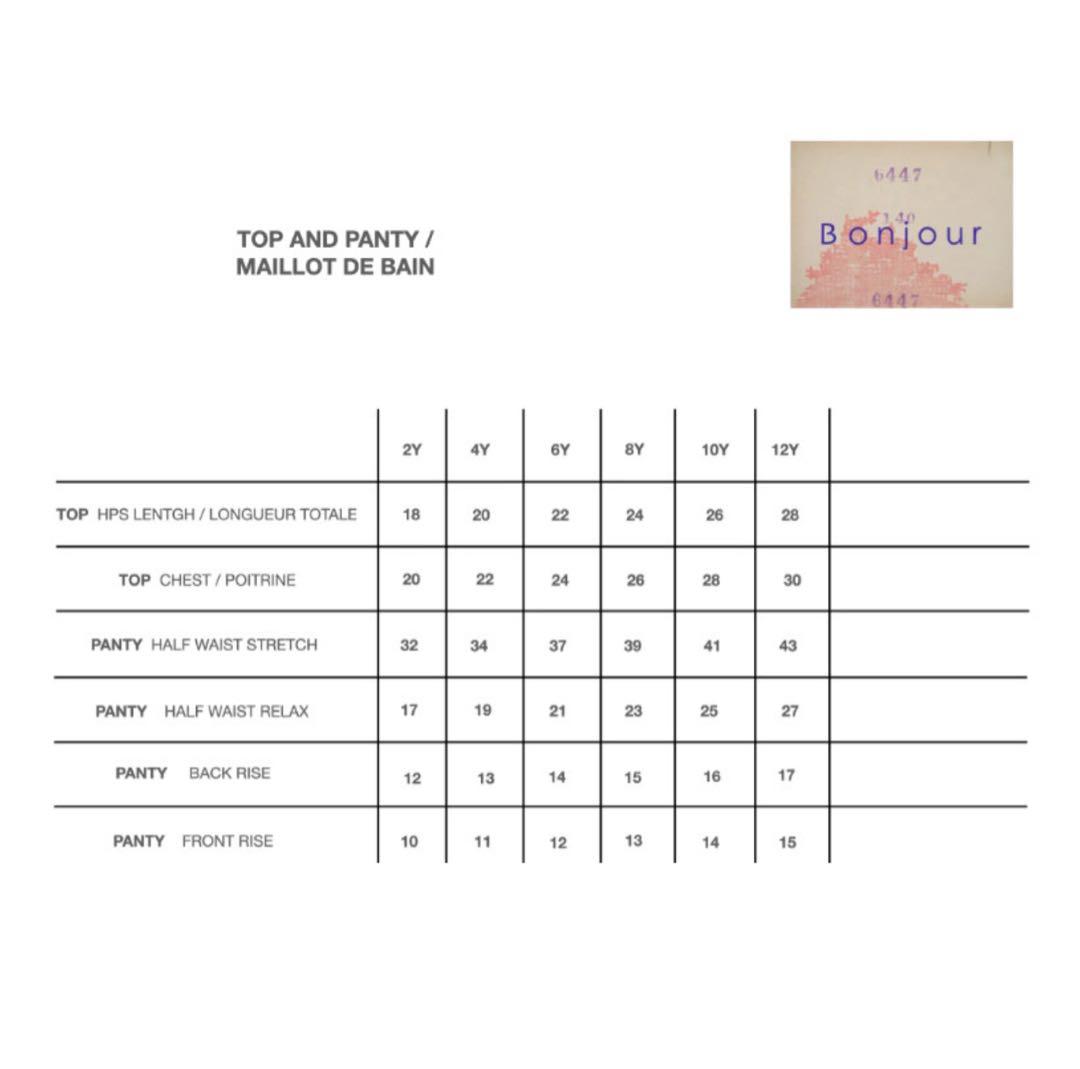 Bonjour diary swim set 6Y 新品未使用