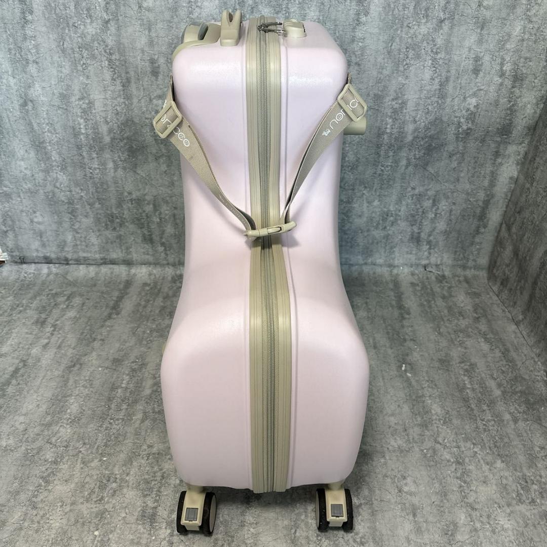 【美品】NORICCO ノリッコ 子供乗れるスーツケース　パステルピンク