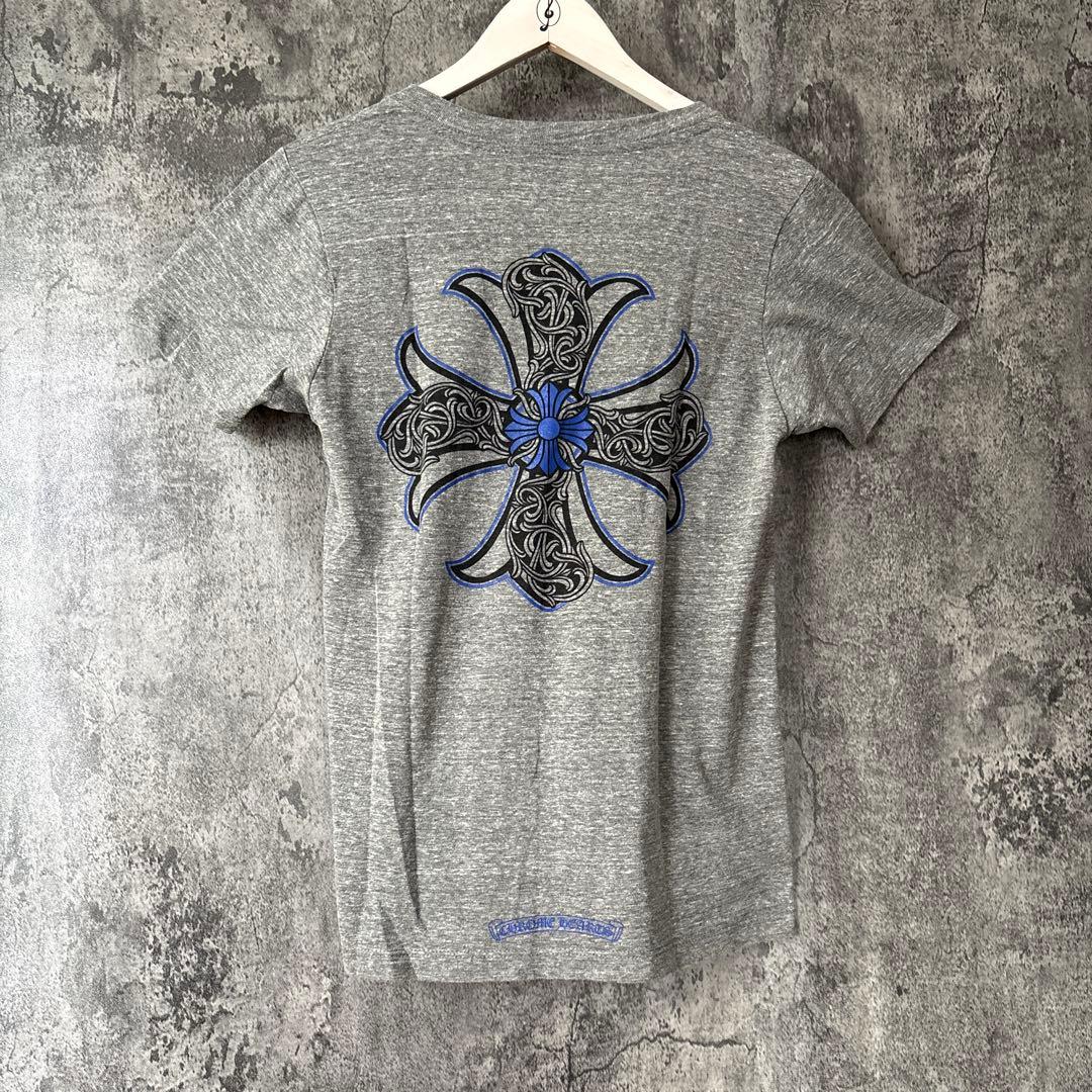 ⭐︎409 クロムハーツ ロゴマーク プリントTシャツ Vネック レディース