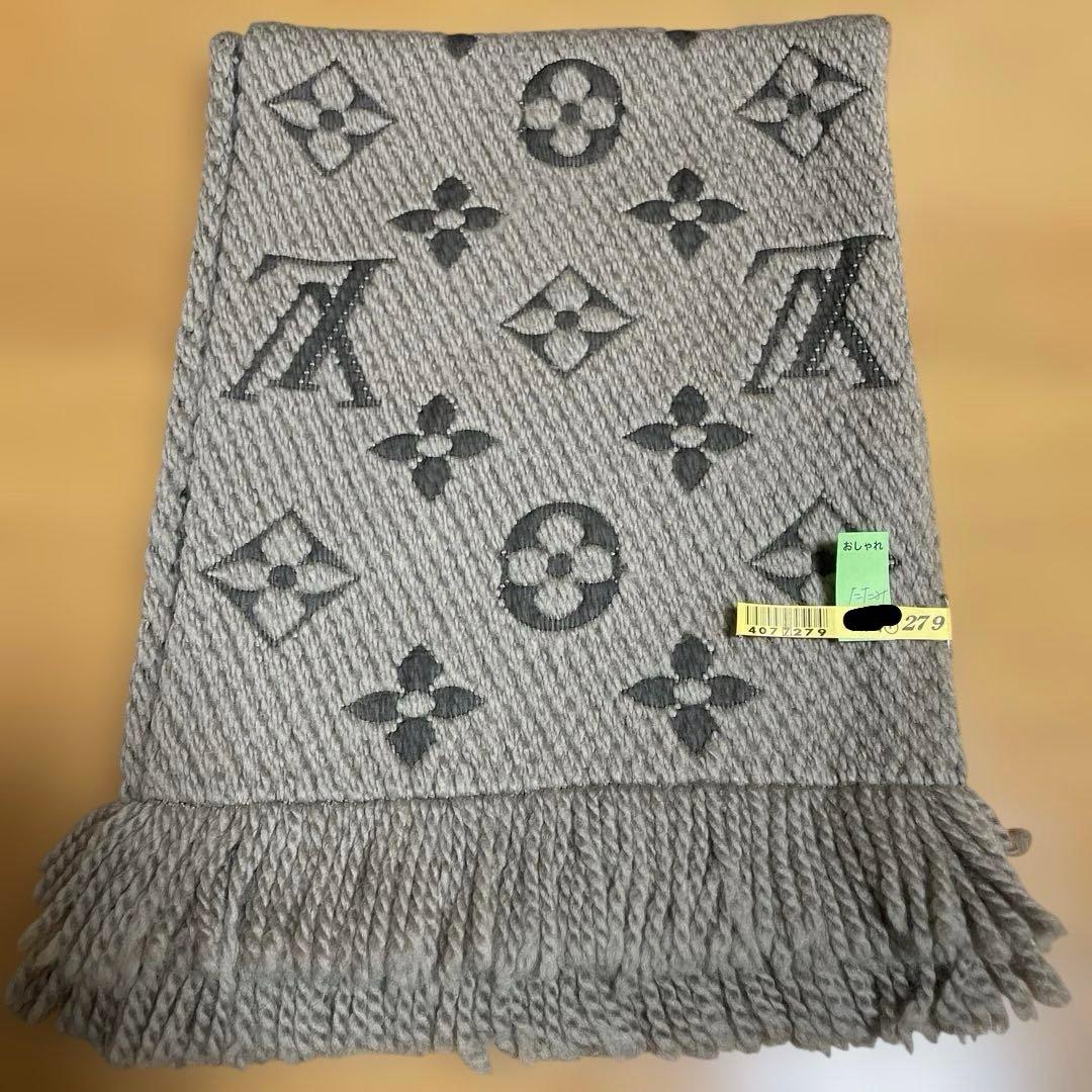 LOUIS VUITTON ルイヴィトン　ロゴマニア　マフラー　美品　正規品