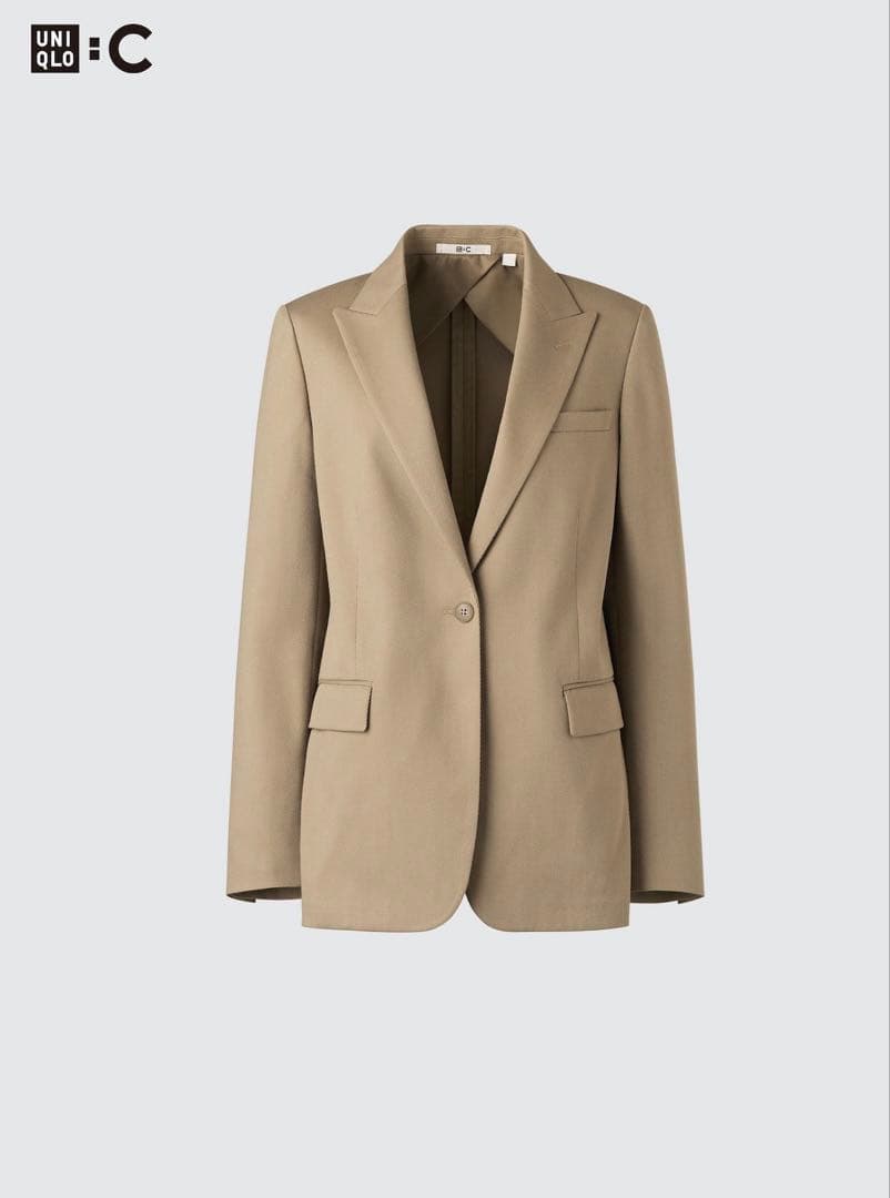 【新品】UNIQLO C テーラードジャケット&イージーワイドパンツセットアップ