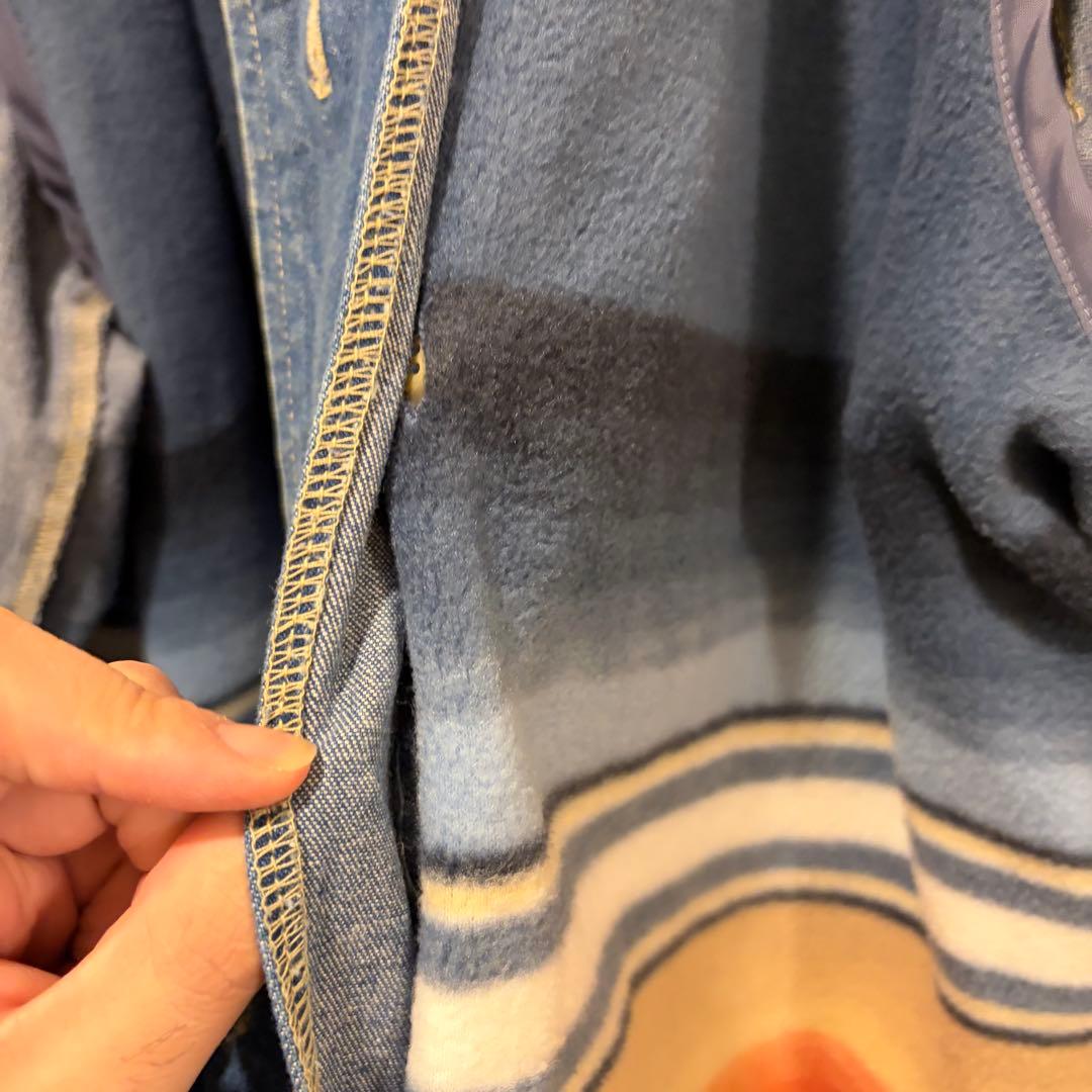 90s DENIM&coライナー付き デニム ダッフルコート 3XLサイズ