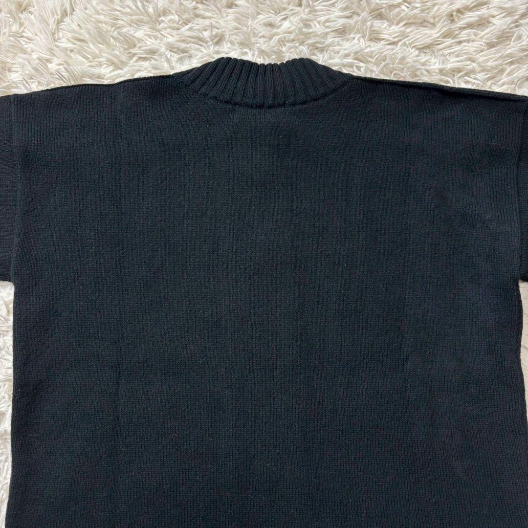 【美品】24AW マーガレットハウエル カシミヤ クルーネックカーディガン 黒