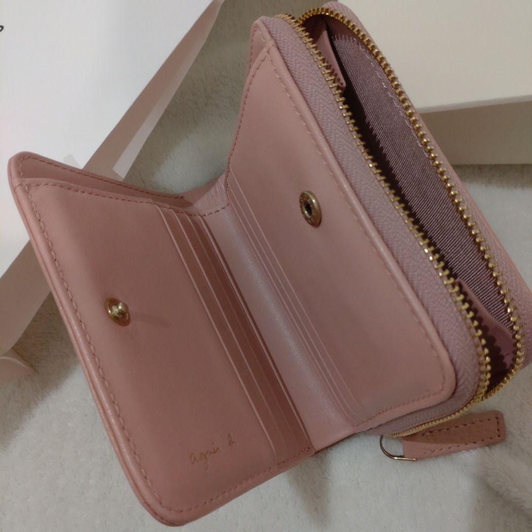 agnès b. ピンク 二つ折り財布　アニエスベー