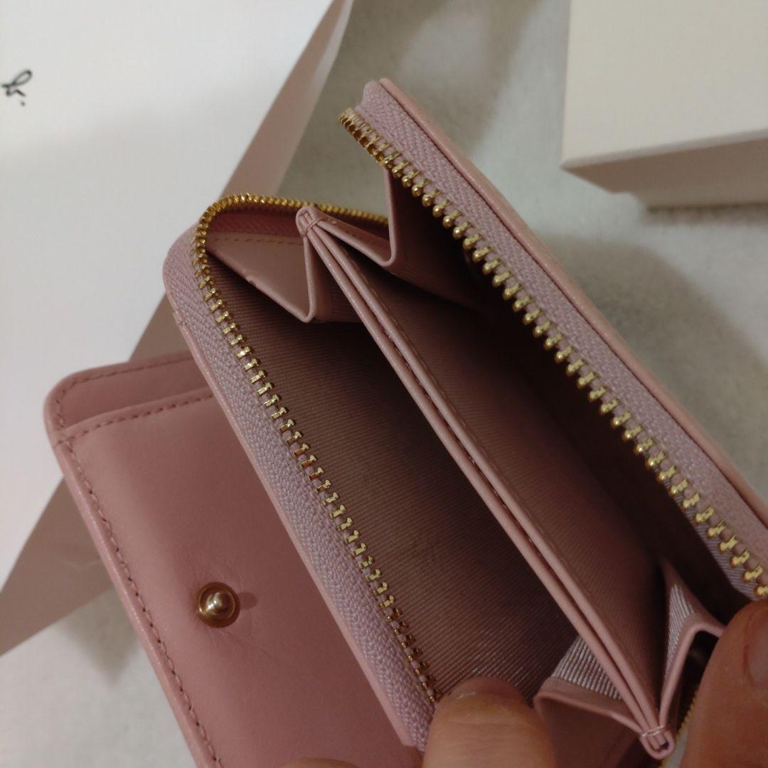 agnès b. ピンク 二つ折り財布　アニエスベー