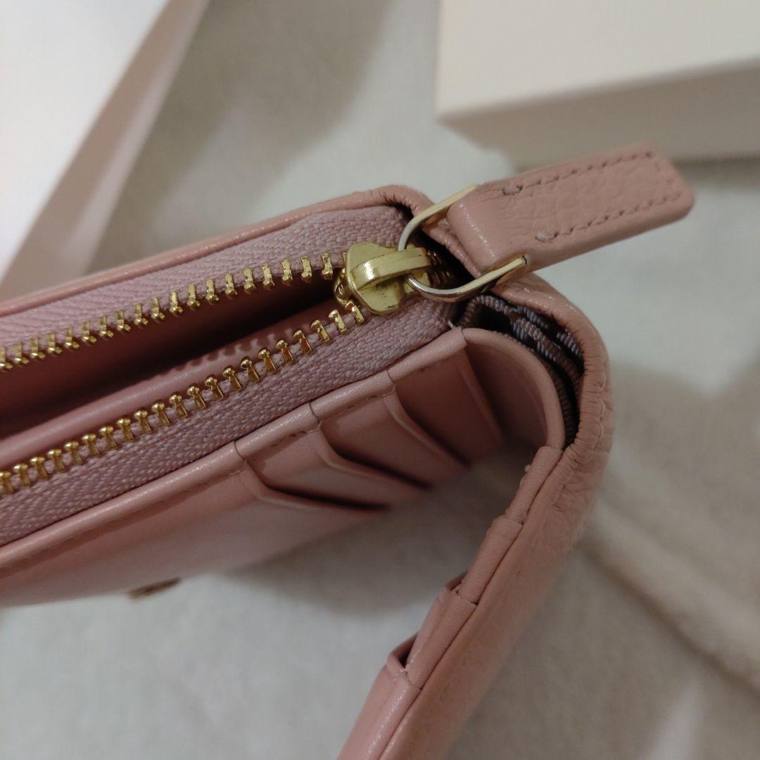 agnès b. ピンク 二つ折り財布　アニエスベー