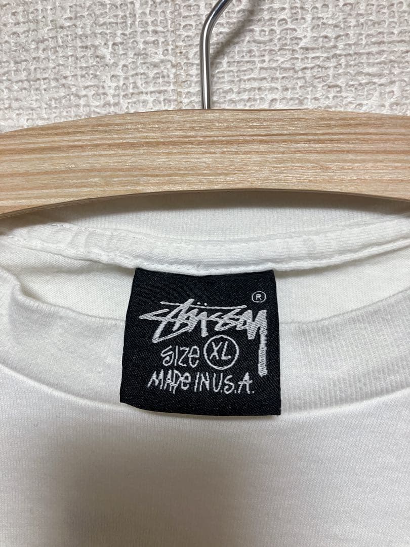 USA製 STUSSY ステューシー TOYODA トヨダ君 Tシャツ 白 XL