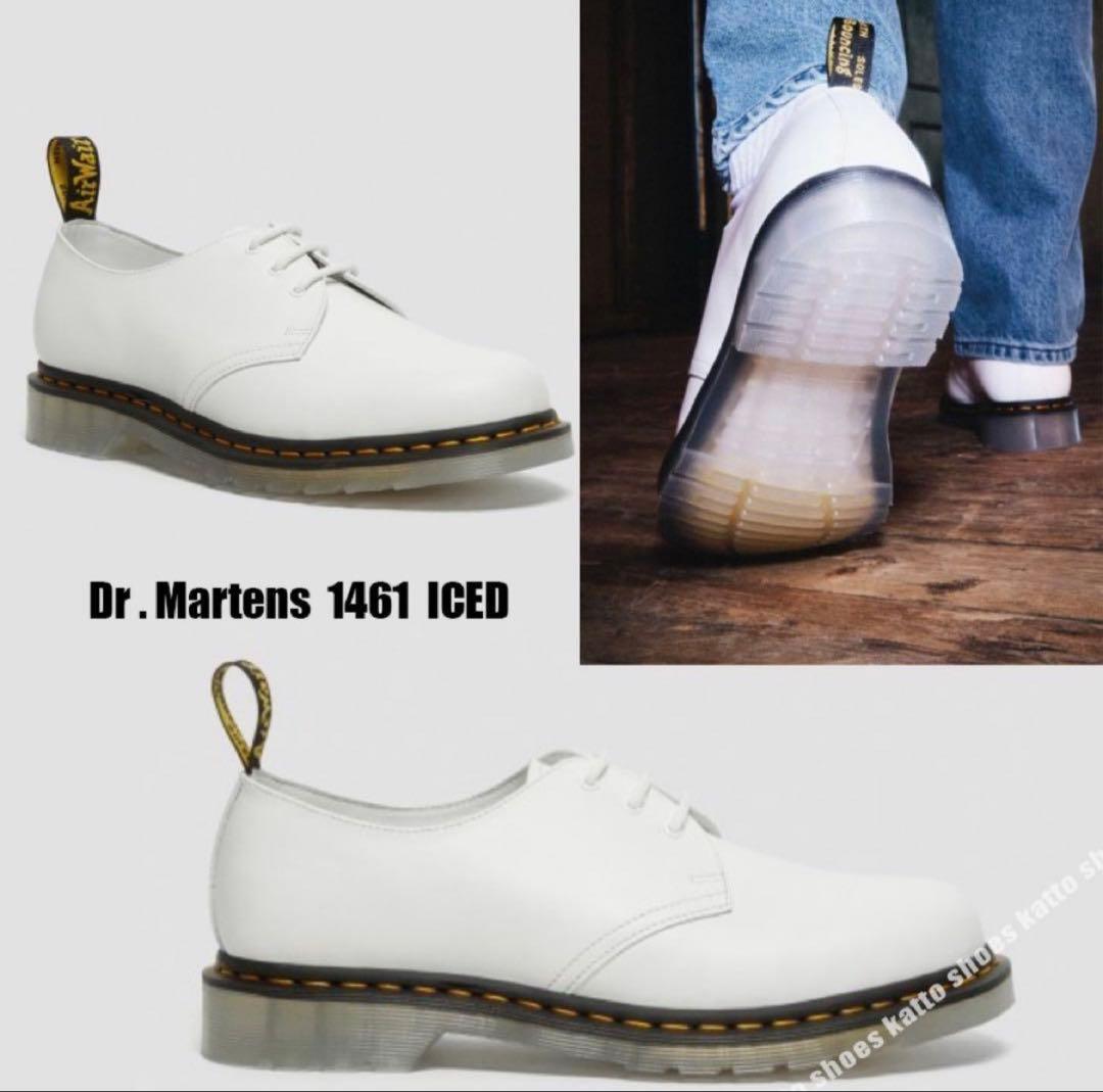 Dr. Martens ホワイト レースアップシューズ3ホール