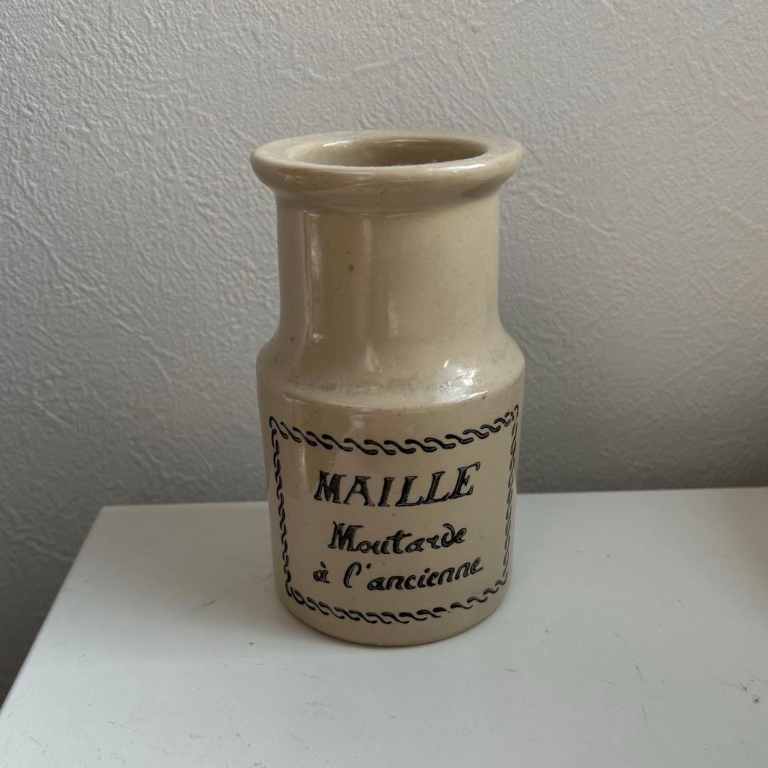 MAILLE マイユ　マスタードポット　フランスアンティーク　アンティーク