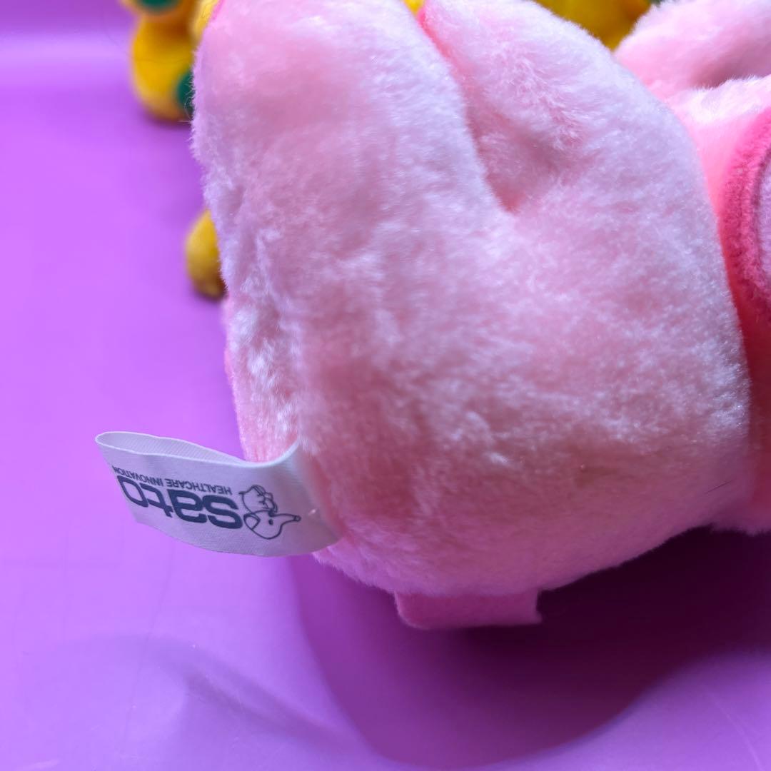 ⭐︎昭和レトロ　佐藤製薬 サトちゃんサトコちゃん　 非売品ぬいぐるみ　4体まとめて