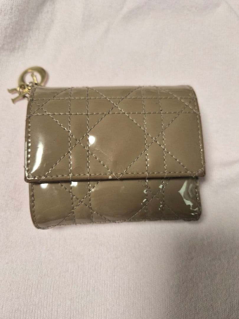 【DIOR】Lady Dior Lotus ウォレット 折りたたみ財布