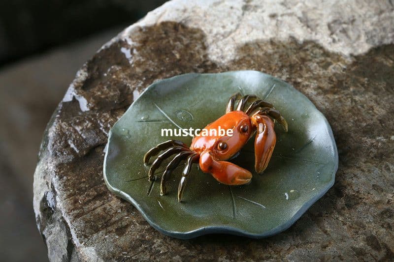 変色蟹 紫砂茶寵 茶道具 装飾品 工芸品 新品未使用品