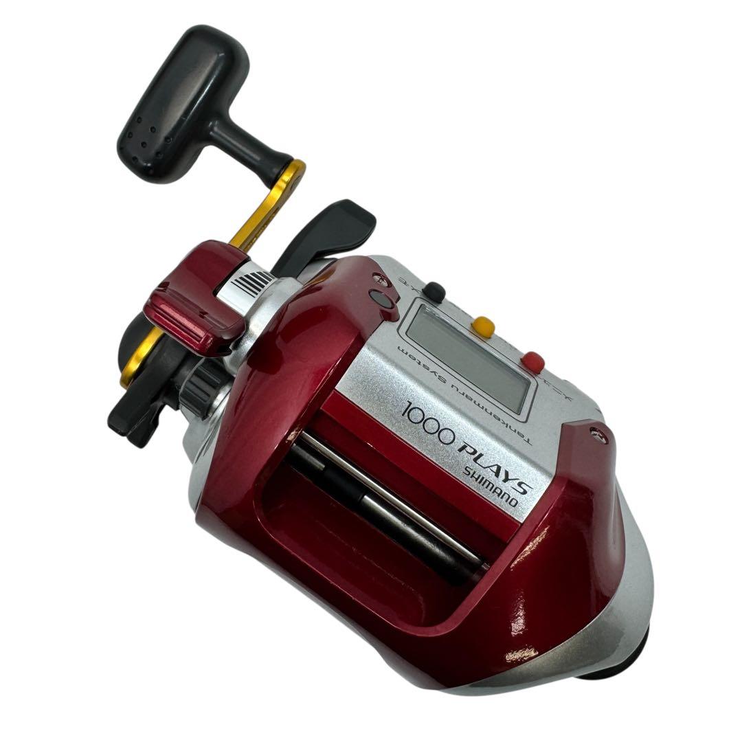 美品電動リール SHIMANO 電動丸PLAYS 1000 箱電源ケーブル取説付