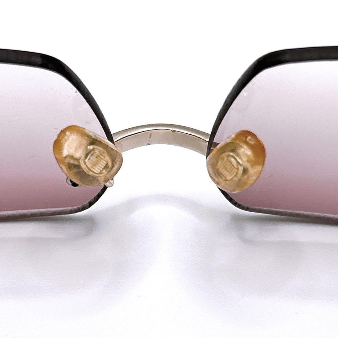 希少✨BVLGARI サングラス　ヴィンテージ　パープル　グラデーション