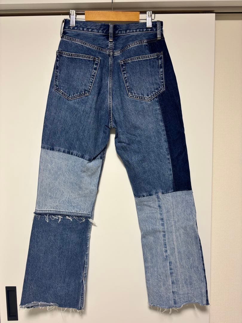 美品サロンアダムエロペ　 COTTON USA リメイクライクセミフレアデニム
