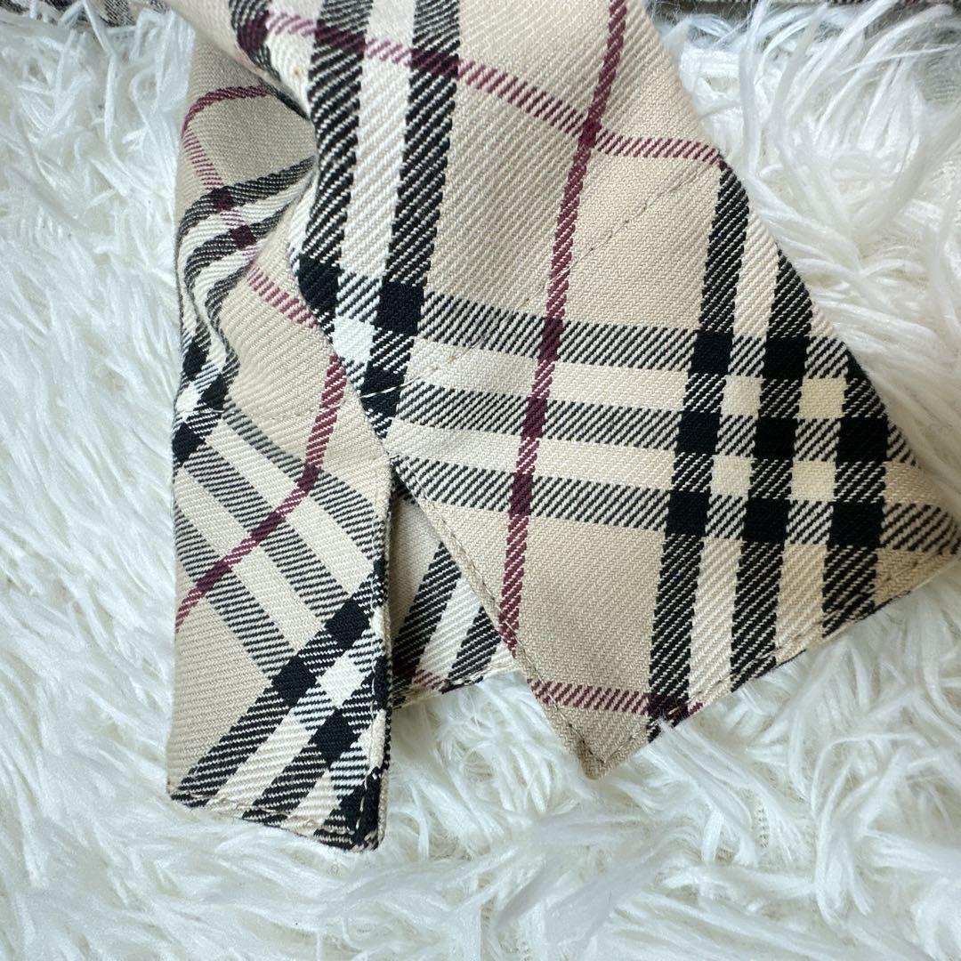 BURBERRY BLUE LABEL 7分袖ワンピース ノバチェック ベルト付