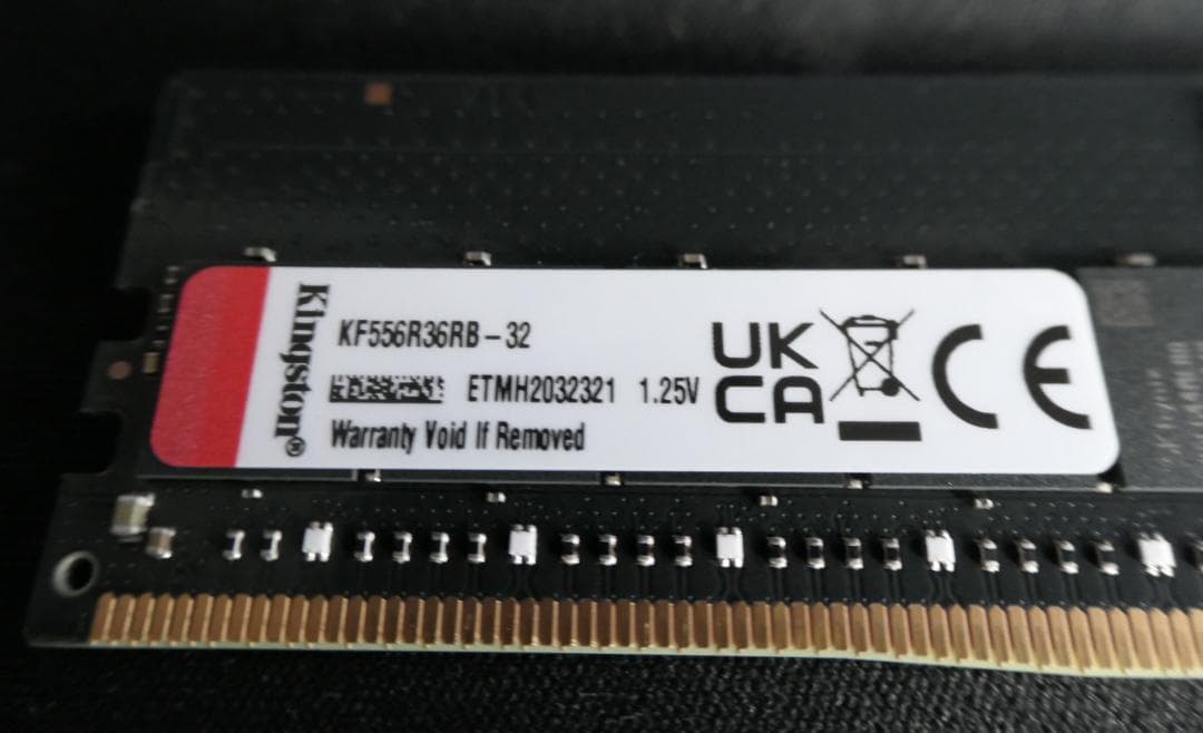 d*8様 Kingston KF556R36RB-32 RDIMM 32GB ②