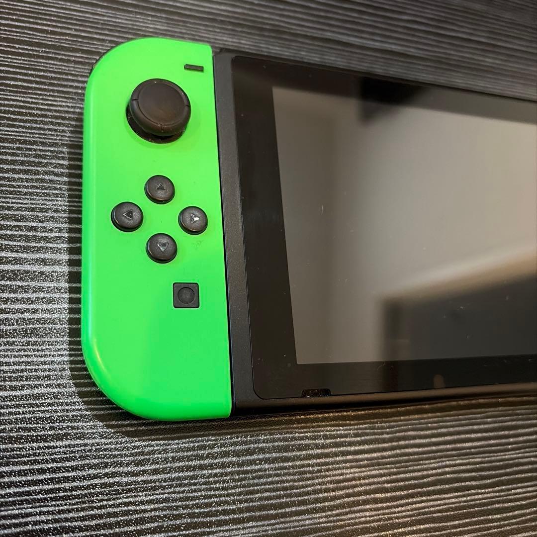 Nintendo Switch 本体　付属品付　緑ピンク　動作確認済　箱無し