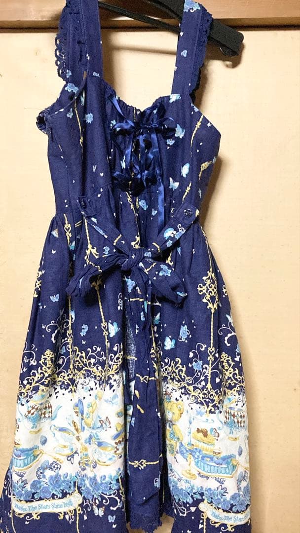 BABY Clockwork tea party柄　JSK
