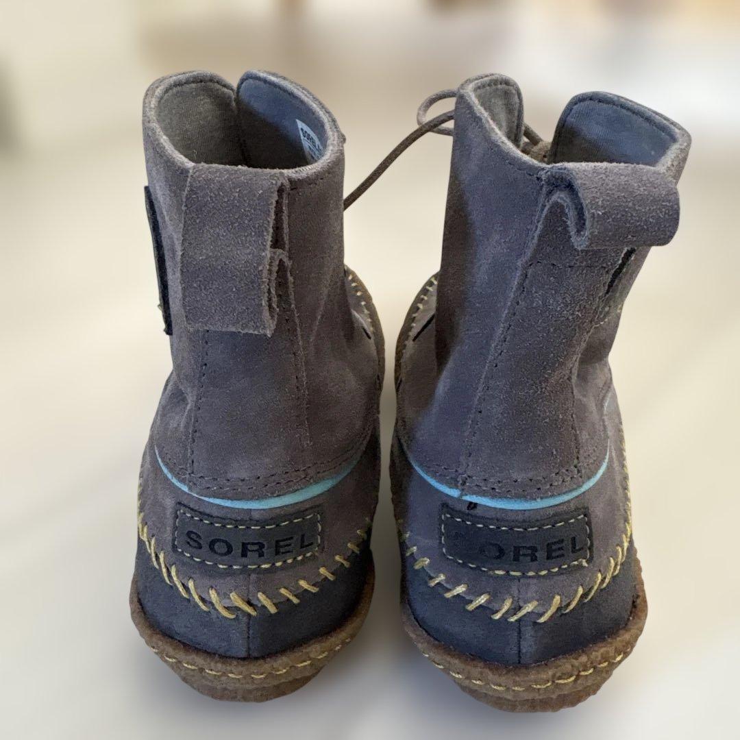 SOREL ネイビーブルー スエードブーツ 7 USA 24㎝