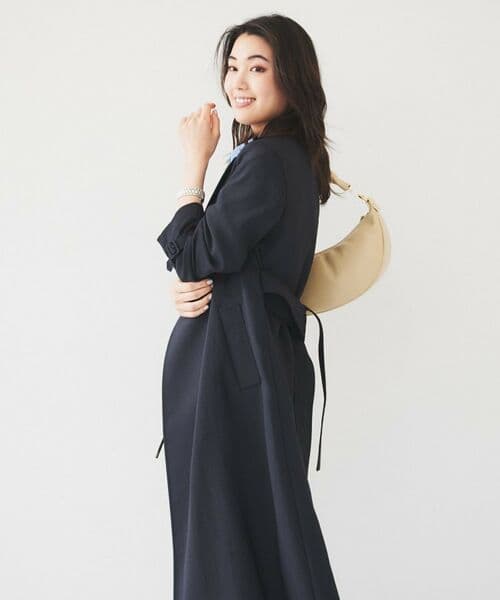 かなちゃん様 新品UNTITLED バックサテントレンチコート アンタイトル