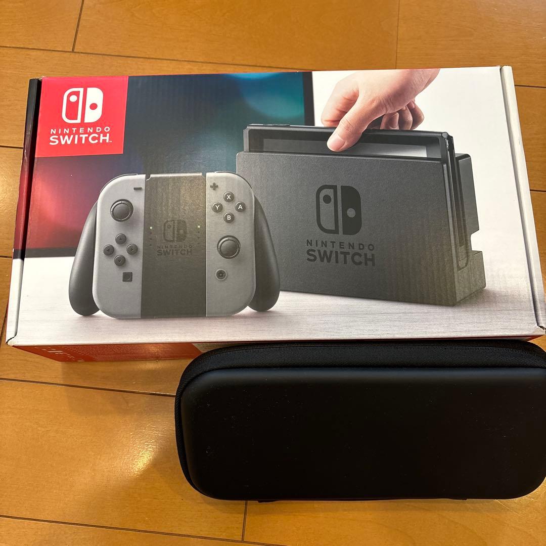 【本体バッテリー交換済】Nintendo Switch 本体 グレー 付属品あり