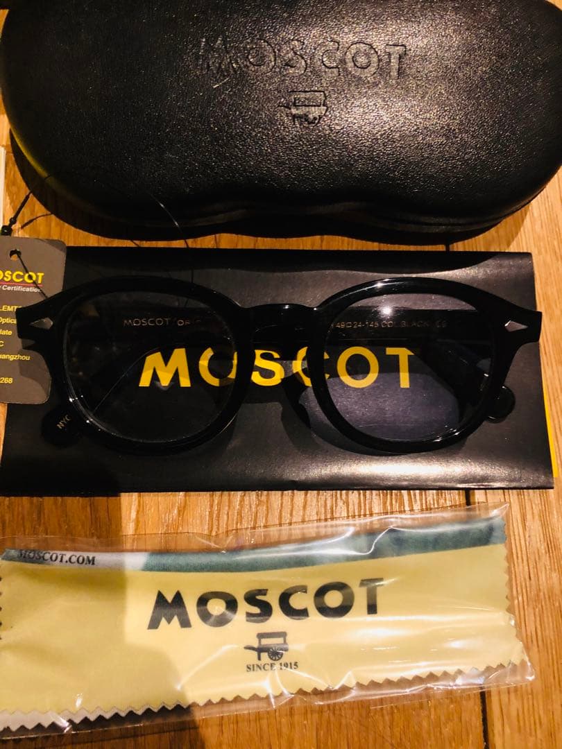 MOSCOT LEMTOSH 49口24-145 ブラックサングラス