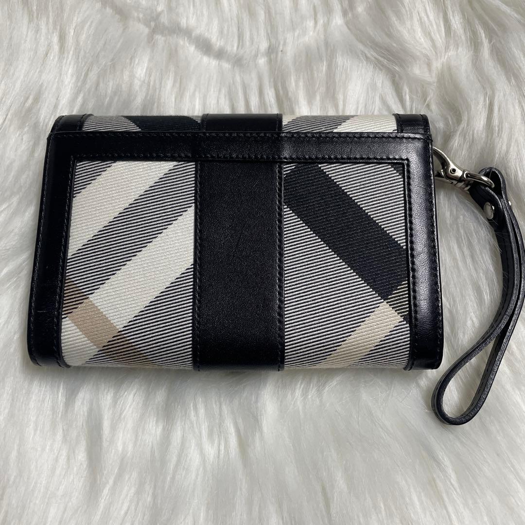 【極美品】BURBERRYバーバリー 財布 ブラック ブルーレーベル 本革