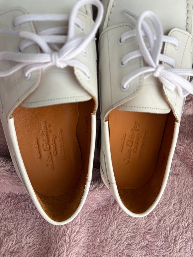 未使用★ジャランスリウァヤ サイズ7 BOAT SHOES 白 26㎝