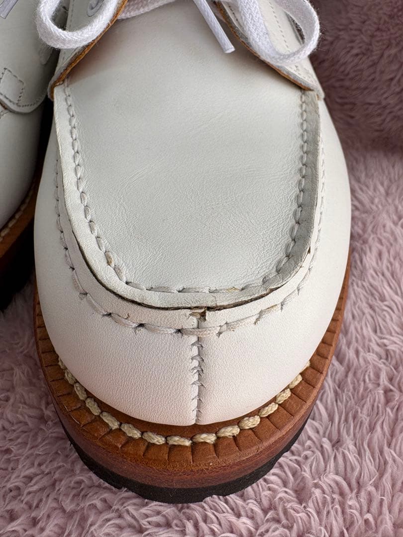 未使用★ジャランスリウァヤ サイズ7 BOAT SHOES 白 26㎝