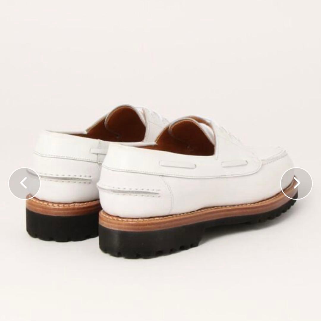 未使用★ジャランスリウァヤ サイズ7 BOAT SHOES 白 26㎝