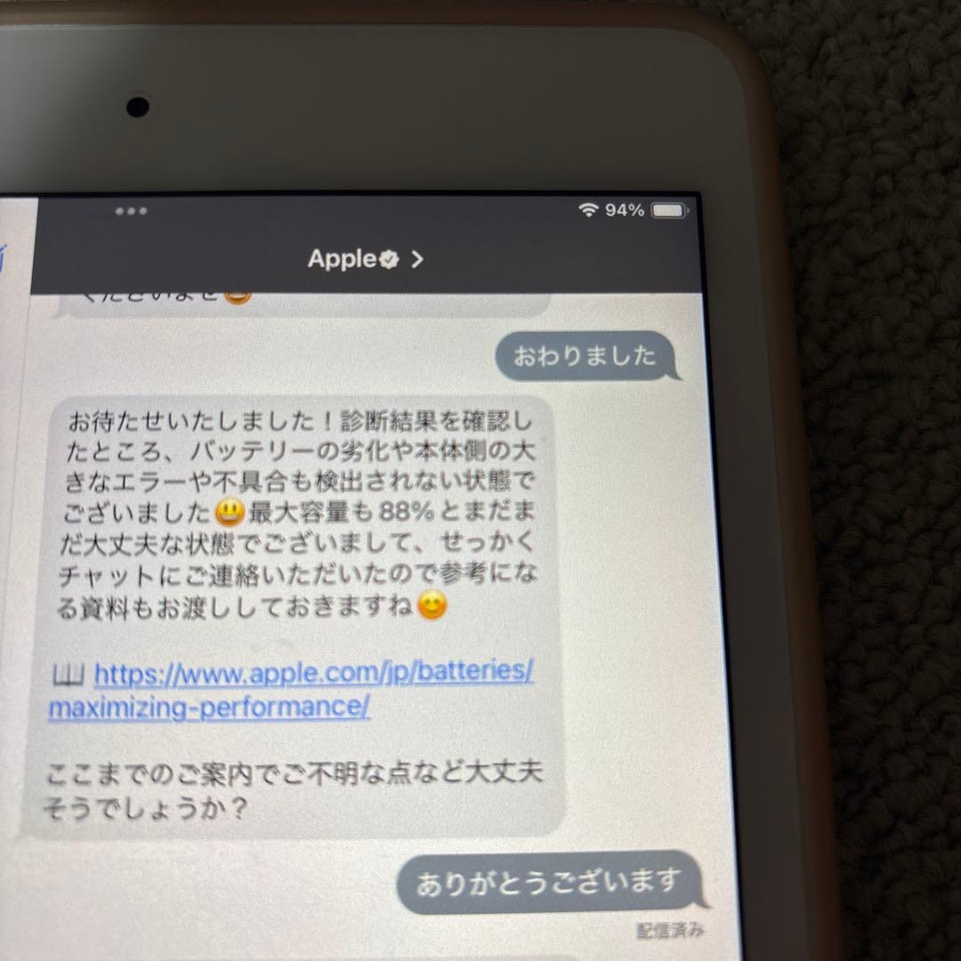 ず iPad mini5 Wi-Fi版 64G バッテリー最大容量88%