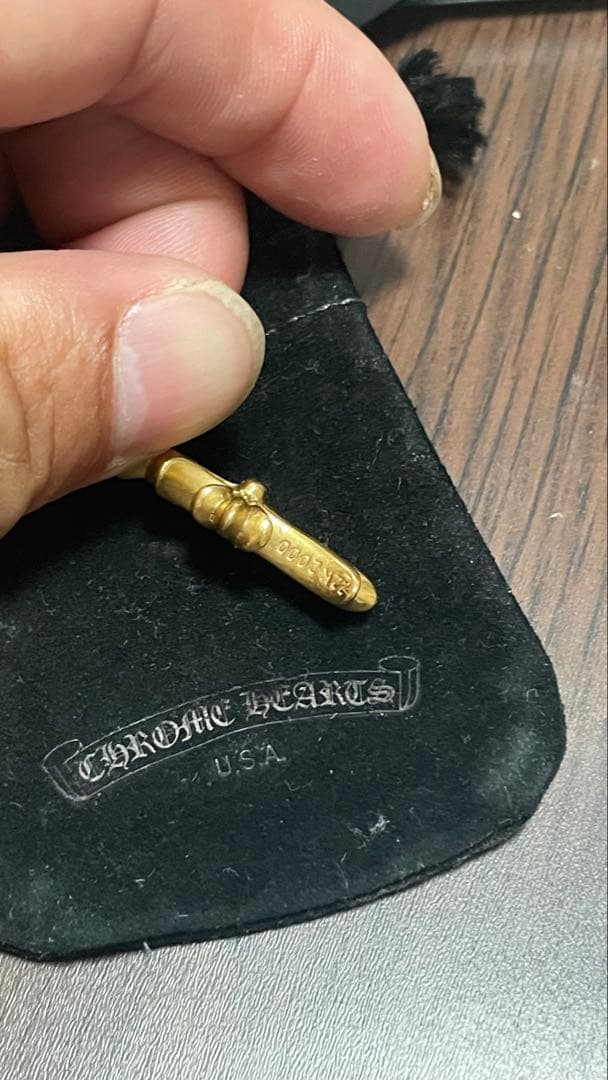 クロムハーツ 22k タイニーファットクロスパヴェダイヤ　おまけ付き