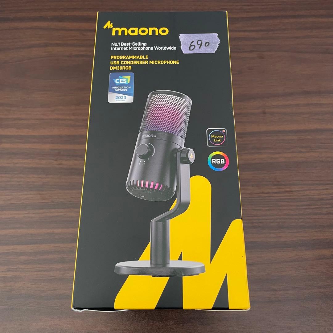 MAONO USB コンデンサーマイク ゲーミングマイク PC マイク RGB