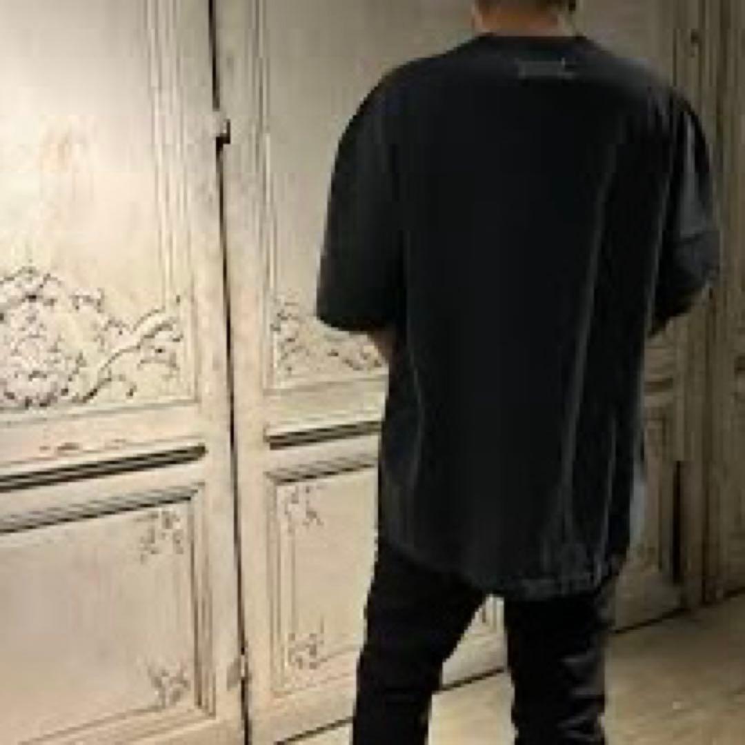 マルジェラ、半袖 Tシャツ、オーバーサイズ、ブラック、サイズ44
