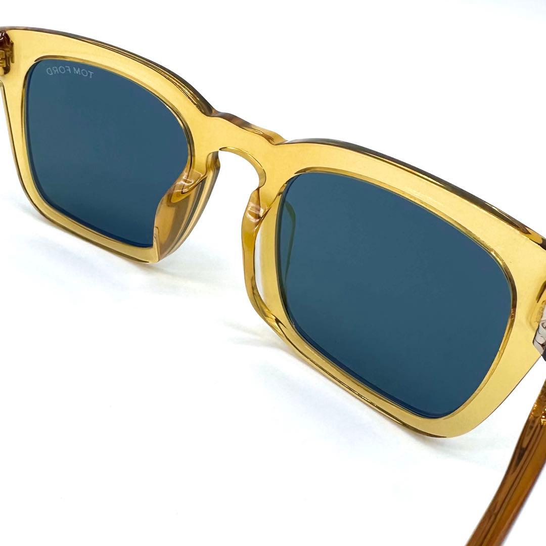 未使用✨TOM FORD サングラス FT751-F スクエア クリアイエロー