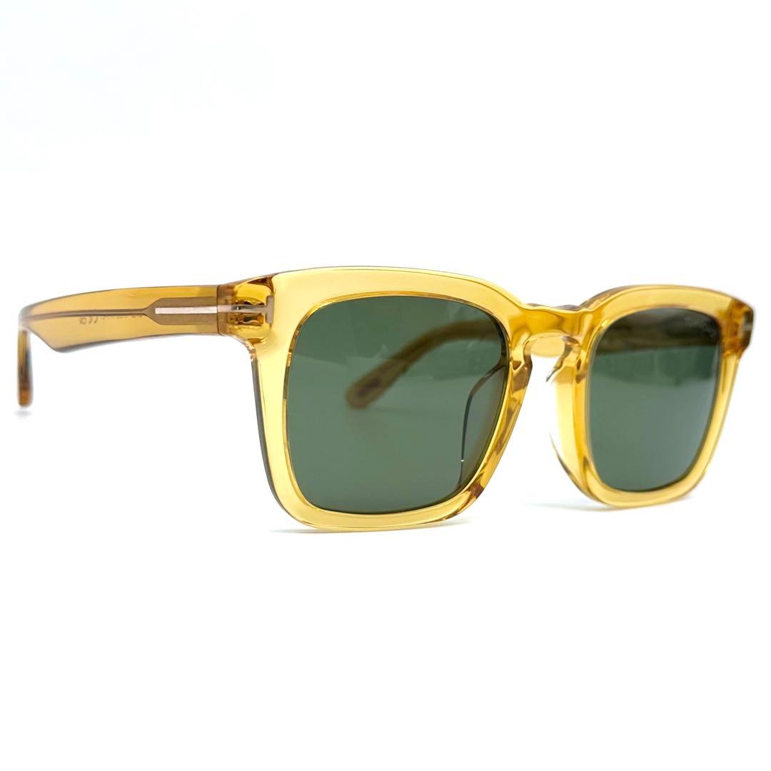 未使用✨TOM FORD サングラス FT751-F スクエア クリアイエロー