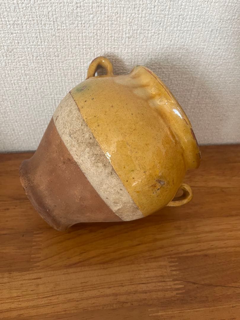 フランスアンティーク　南仏のポット　壺
