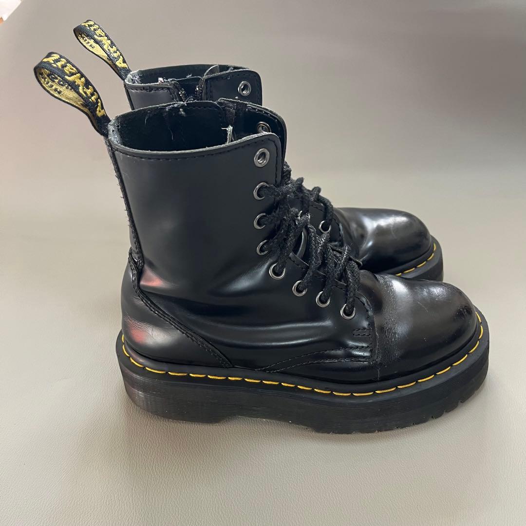 Dr.Martens ドクターマーチン厚底 8ホール ブーツサイドジップ23.5