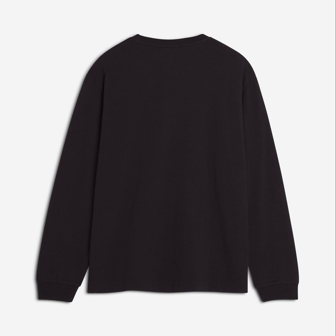 【新品】メゾンキツネ スタント フォックス ロングTシャツ ブラック XS