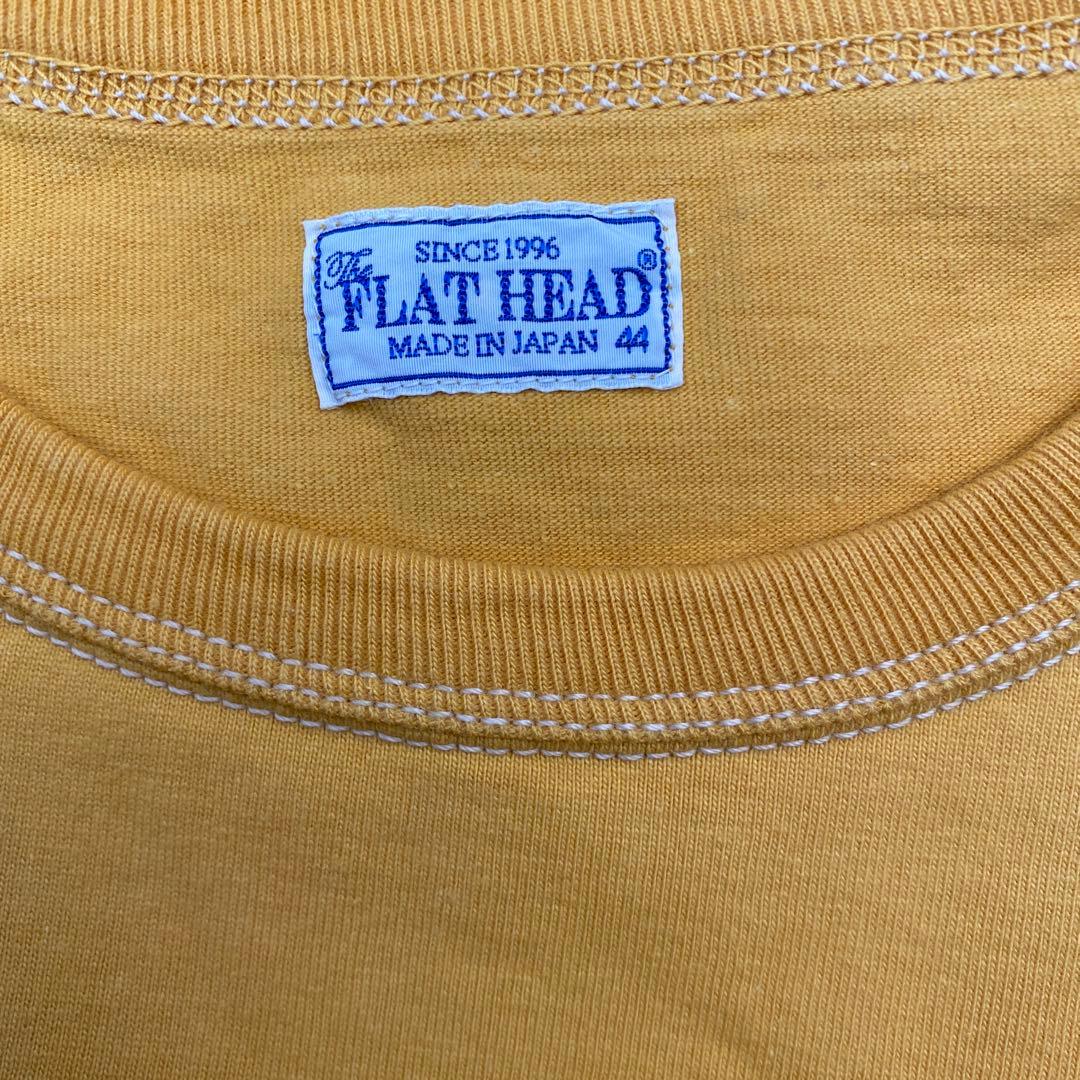 FLAT HEAD FN-THC-034 イエロー Tシャツ サイズ44
