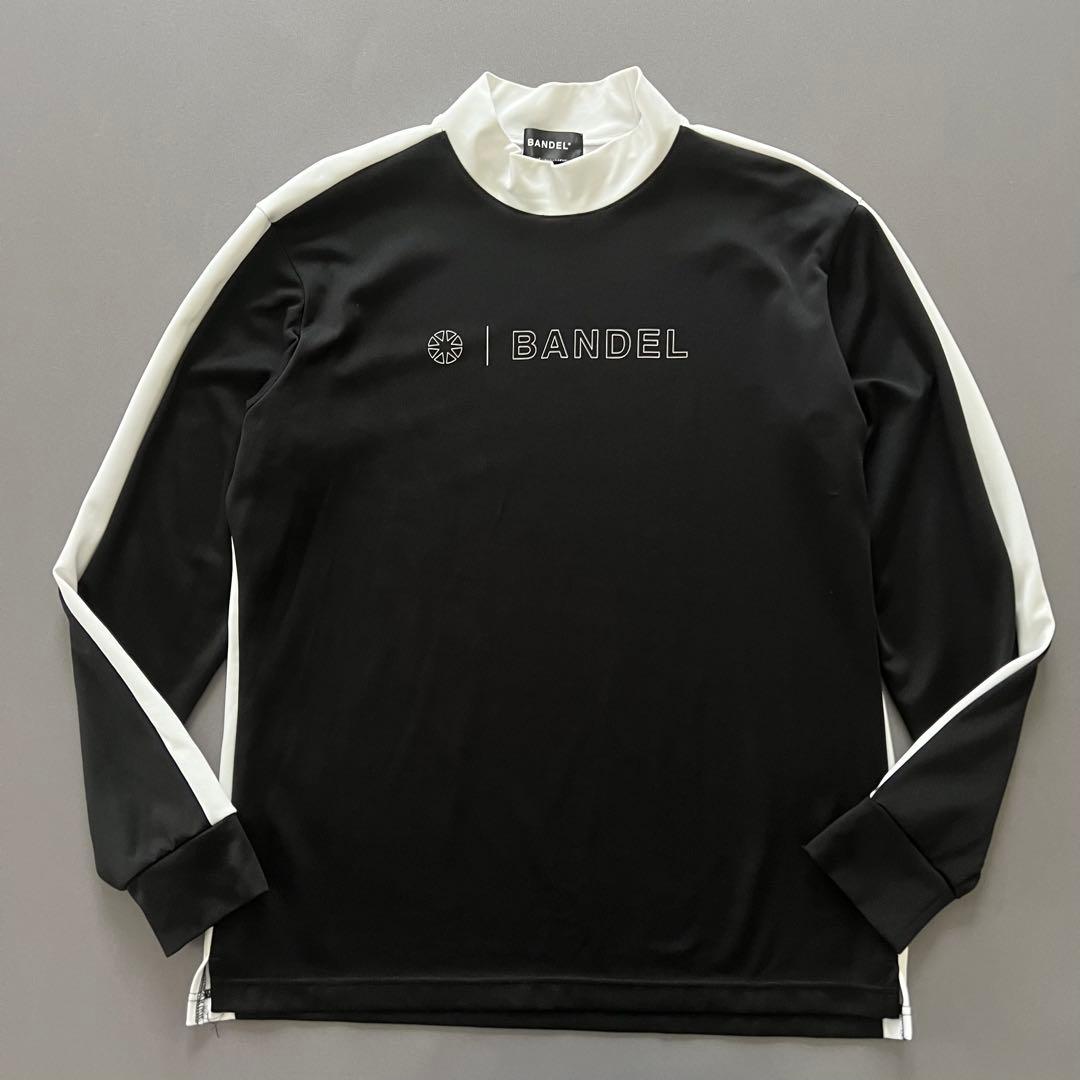 BANDEL GOLF バンデルゴルフ　モックネック　ストレッチ　長袖シャツ　黒